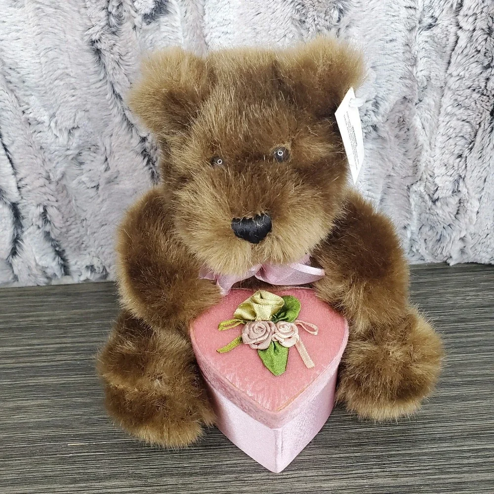 Dan Dee Teddy Bear 7″ Gift Box Plush Stuffed  for Jewelry Ring Valentine's Day